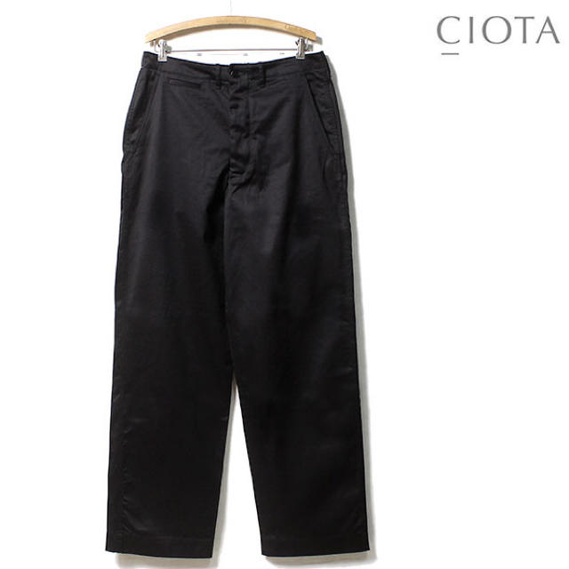値下げ CIOTA スビンコットン ウエポン チノパンツ ブラック 何でも