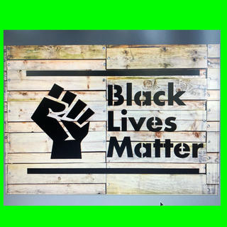 ステンシルシート　black lives matter ①(型紙/パターン)