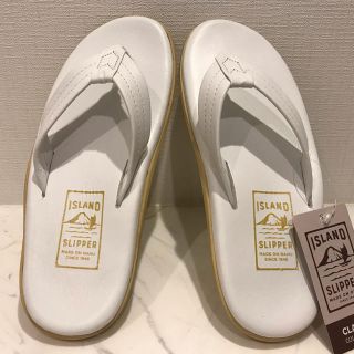 アイランドスリッパ(ISLAND SLIPPER)のアイランドスリッパ ISLAND SLIPPER サンダル ホワイト 新品未使用(サンダル)