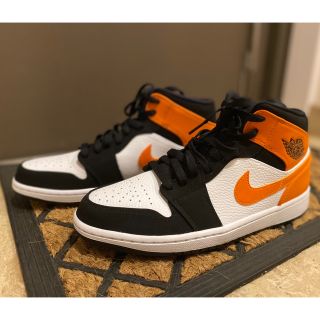 ナイキ(NIKE)のNIKE AIR JORDAN 1 MID スターフィッシュ シャタバ オレンジ(スニーカー)