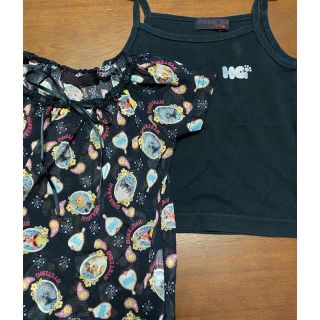 ヒステリックミニ(HYSTERIC MINI)のヒスミニ　シフォントップス&キャミ95(Tシャツ/カットソー)