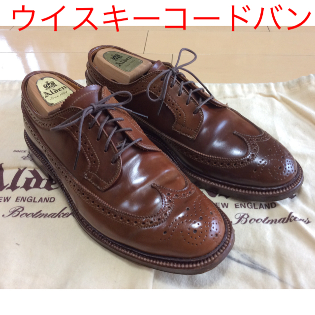 Alden ウイスキーコードバン  97891 ロングウイングチップ 8.5Dドレス/ビジネス