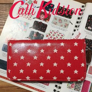 キャスキッドソン(Cath Kidston)の新品 キャスキッドソン ジップウオレット ニュースターレッド(財布)