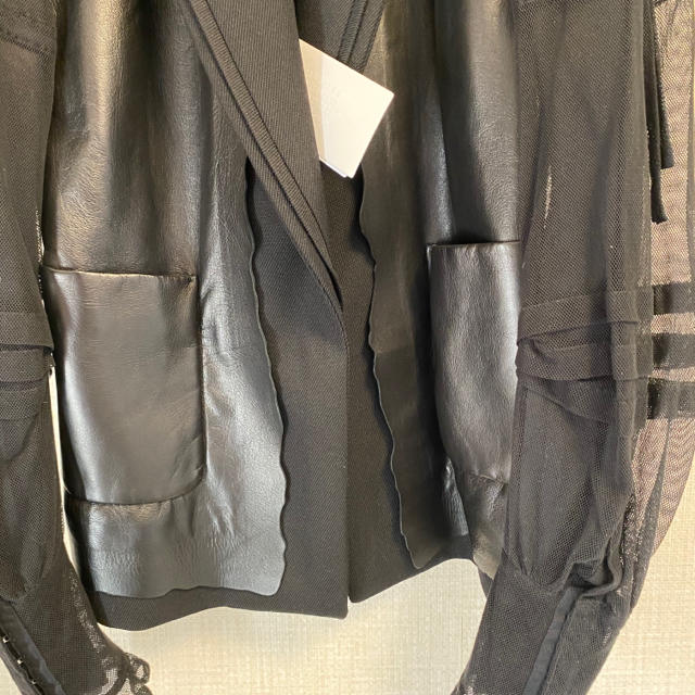 Maison Martin Margiela(マルタンマルジェラ)のMaisonMargiela レザーテーラードジャケット 購入金額約18万円 メンズのジャケット/アウター(テーラードジャケット)の商品写真