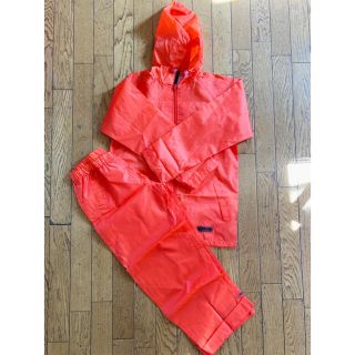 アウトドアプロダクツ(OUTDOOR PRODUCTS)の値下げ！　アウトドア　レインスーツ上下セット美品　150㎝(レインコート)