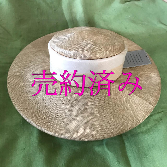 【売約済み】WHITELEY STRAW HAT 高級ストローハット ★未使用 レディースの帽子(麦わら帽子/ストローハット)の商品写真