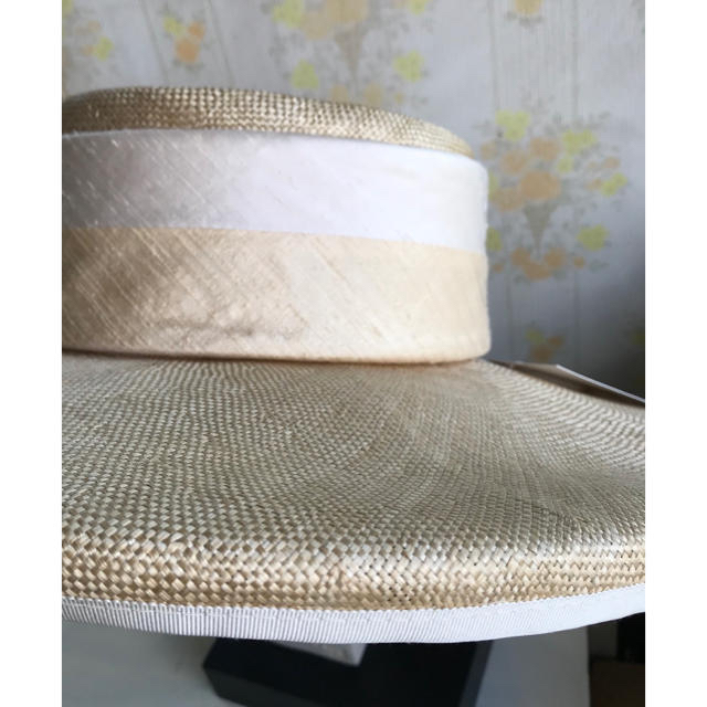 【売約済み】WHITELEY STRAW HAT 高級ストローハット ★未使用 レディースの帽子(麦わら帽子/ストローハット)の商品写真