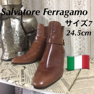 サルヴァトーレフェラガモ(Salvatore Ferragamo)の【美品】☆Salvatore Ferragamo Vintage ブーティ (ブーティ)
