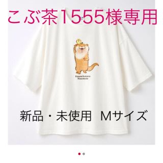 シマムラ(しまむら)の可愛い嘘のカワウソ  しまコレ限定Tシャツ ホワイト・グリーンセット(キャラクターグッズ)