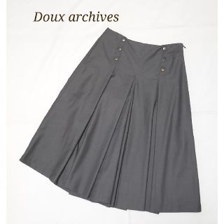 ドゥアルシーヴ(Doux archives)のDoux archives ガウチョパンツ グレー M(カジュアルパンツ)