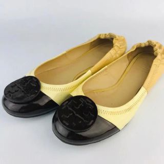 トリーバーチ(Tory Burch)のTory Burch・トリーバーチ★レザー フラットシューズ(7M)(バレエシューズ)