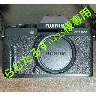 フジフイルム(富士フイルム)の【極美品】らむたろす様専用 富士フイルム X-T100化粧箱無【2400万画素】(ミラーレス一眼)