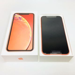 アイフォーン(iPhone)の【新品未使用】iPhoneXrコーラル128GB docomo(スマートフォン本体)