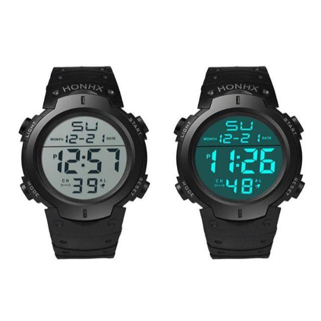 ダイバーズタイプ HONHX アウトドア　新品未使用　3気圧防水腕時計 メンズの時計(腕時計(デジタル))の商品写真