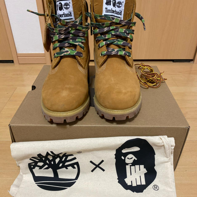 A BATHING APE(アベイシングエイプ)のティンバーランド×エイプ×アンディフィーテッド　コラボブーツ メンズの靴/シューズ(ブーツ)の商品写真