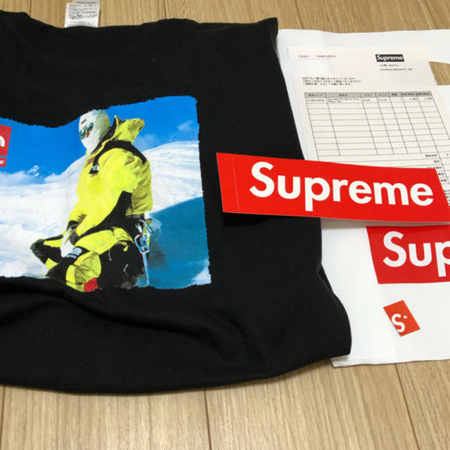 Supreme(シュプリーム)の超美品 XLサイズ supreme tnf photo tee 黒 black メンズのトップス(Tシャツ/カットソー(半袖/袖なし))の商品写真
