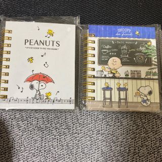 ピーナッツ(PEANUTS)のスヌーピー ミニリングメモセット(ノート/メモ帳/ふせん)