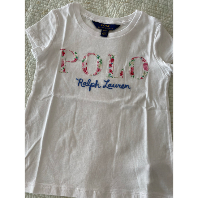 POLO RALPH LAUREN(ポロラルフローレン)の新品 Ralph Lauren ロゴ コットン Tシャツ キッズ/ベビー/マタニティのキッズ服女の子用(90cm~)(Tシャツ/カットソー)の商品写真