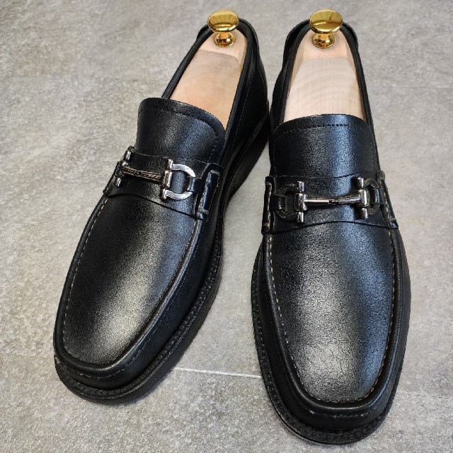 Salvatore Ferragamo】ガンチーニローファー/ヒール補修済/黒 Salvatore Ferragamo】ガンチーニローファー/ヒール補修済/黒