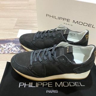 フィリップモデル(PHILIPPE MODEL)の新品★定価6.2万　フィリップモデル　ブラックスニーカー　42 27cm(スニーカー)