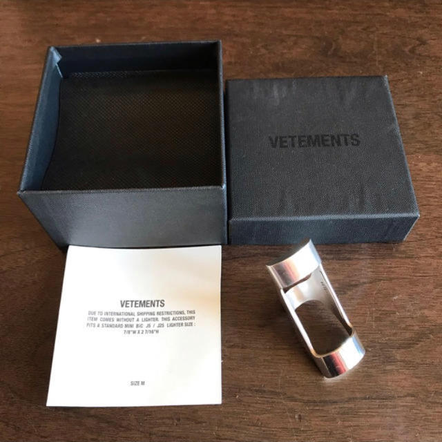 Vetements ライターケースリング 購入金額約72000円 確実正規品