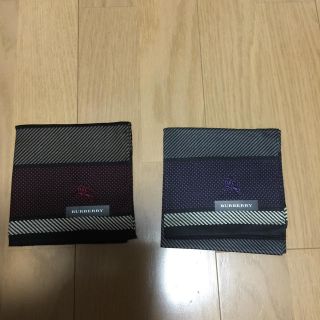 バーバリー(BURBERRY)のメンズ ハンカチ 二枚セット 新品(ハンカチ/ポケットチーフ)