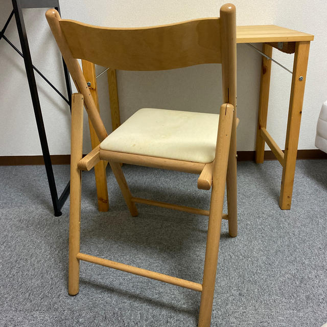 MUJI (無印良品)(ムジルシリョウヒン)の無印良品 ブナ材折り畳みチェア インテリア/住まい/日用品の椅子/チェア(折り畳みイス)の商品写真
