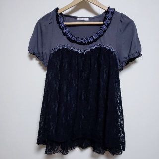 アクシーズファム(axes femme)のアクシーズ　レース　半袖(Tシャツ(半袖/袖なし))