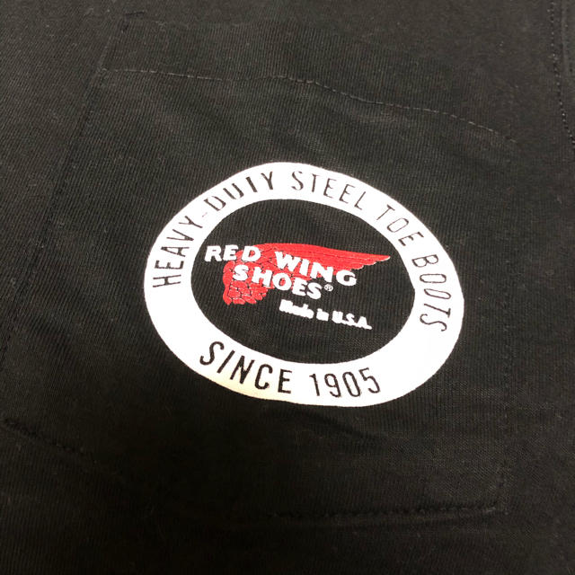 REDWING(レッドウィング)の90s DEAD STOCK RED WING プリントロゴ ポケット Tシャツ メンズのトップス(Tシャツ/カットソー(半袖/袖なし))の商品写真