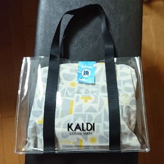 カルディ(KALDI)のカルディ クリアバッグ&巾着(トートバッグ)