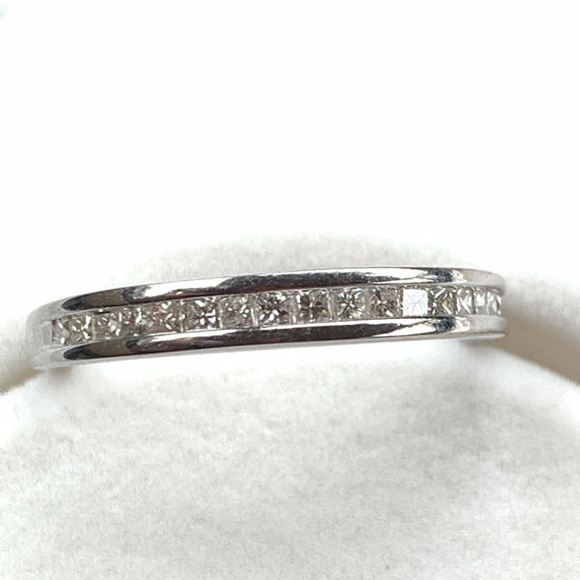 K18  ダイヤリング　プリンセスカット　0.25ct