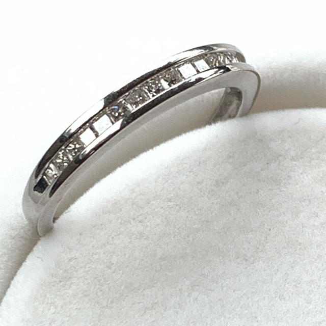 リング(指輪)K18  ダイヤリング　プリンセスカット　0.25ct