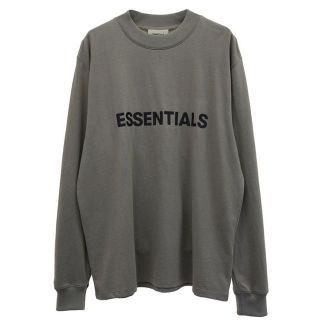 フィアオブゴッド(FEAR OF GOD)のXLサイズ チャコール essentials long sleeve tシャツ(Tシャツ/カットソー(七分/長袖))