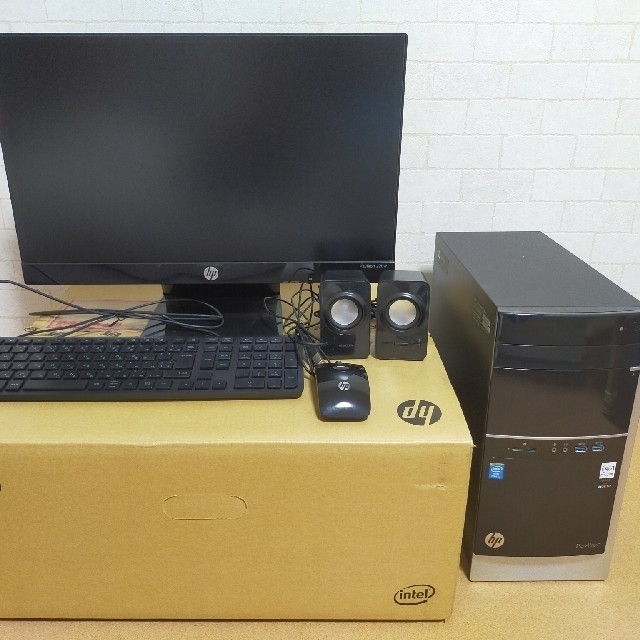 デスクトップパソコン*HP pavilion 500-140jp*本体・モニター-