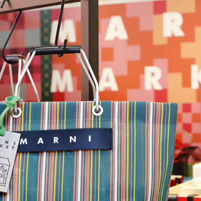 ☆MARNI MARKET マルニ マーケット ショッピングバッグ-