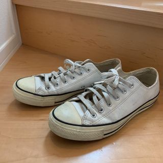 CONVERSE - CONVERSE コンバース オールスター 白レザー 26cmの通販 by ...