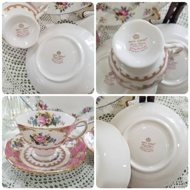 ROYAL ALBERT(ロイヤルアルバート)の美しくてエレガントな雰囲気を感じさせる【5点】セット*:.。❁( *ˊᗜˋ*) インテリア/住まい/日用品のキッチン/食器(食器)の商品写真