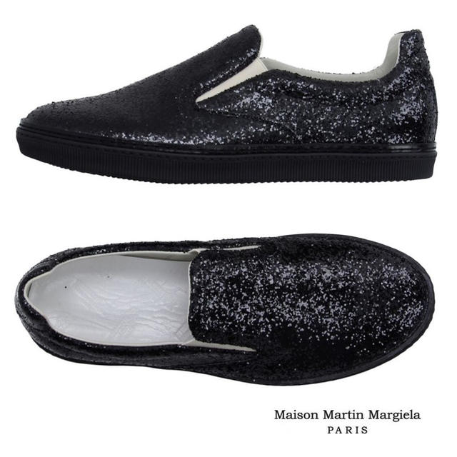 Maison Martin Margiela(マルタンマルジェラ)の【美品・特価！】Maison Margiela グリッタースリッポン メンズの靴/シューズ(スリッポン/モカシン)の商品写真