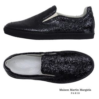 マルタンマルジェラ(Maison Martin Margiela)の【美品・特価！】Maison Margiela グリッタースリッポン(スリッポン/モカシン)