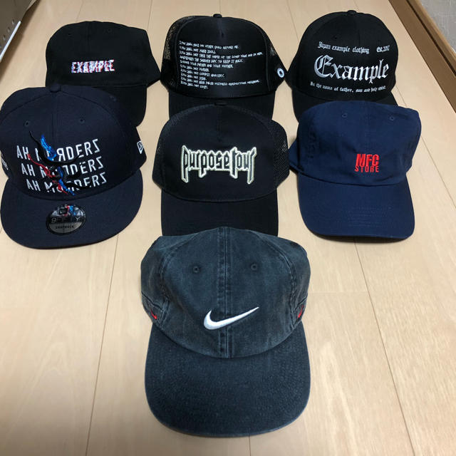 example&MFC STORE&NIKE&AHMUDERZ他CAP7点セット