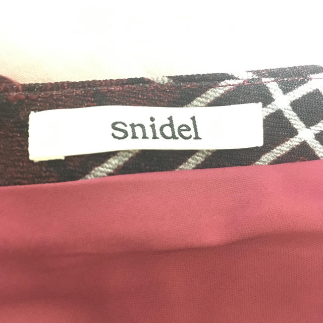 SNIDEL(スナイデル)のsnidel チェック柄ワンピース レディースのワンピース(ひざ丈ワンピース)の商品写真