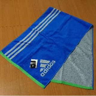 アディダス(adidas)の【ひでちゃんさま専用】抗菌防臭加工　adidas　アディダス　スポーツタオル　青(タオル/バス用品)