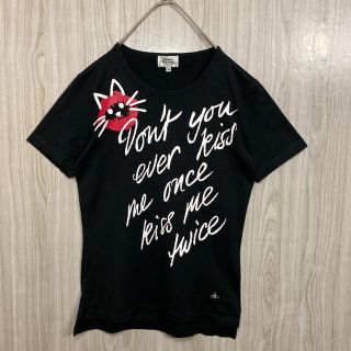 ヴィヴィアンウエストウッド(Vivienne Westwood)の【希少】ヴィヴィアンウエストウッドマン キスミーキティ 刺繍ロゴ(Tシャツ/カットソー(半袖/袖なし))