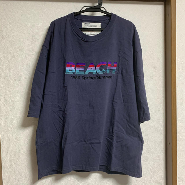 DAIRIKU/"BEACH" Half-Sleeve Tee ナイトパープルメンズ