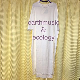 アースミュージックアンドエコロジー(earth music & ecology)のearthmusic＆ecologyオーガニックbigシルエットワンピース(ロングワンピース/マキシワンピース)