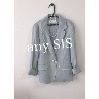 エニィスィス(anySiS)の【美品】any SIS ジャケット　薄手　夏使用　ラメ加工有(テーラードジャケット)