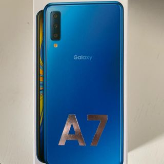 ギャラクシー(Galaxy)の［未開封］Galaxy A7 ブルー 64 GB 新品(スマートフォン本体)