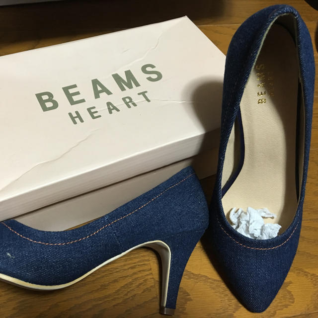BEAMS(ビームス)のビームス デニムパンプス レディースの靴/シューズ(ハイヒール/パンプス)の商品写真
