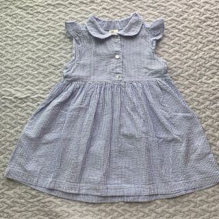 エイチアンドエム(H&M)の☆美品☆H&M ストライプワンピース　サイズ86(12〜18m)(ワンピース)