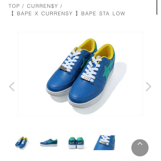 A BATHING APE(アベイシングエイプ)の【27.0cm】BAPE®× CURREN$Y BAPE STA™ LOW メンズの靴/シューズ(スニーカー)の商品写真